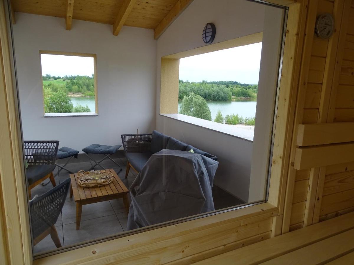 Feriendomizil Am Stoermthaler See, Lagovida, Leipziger Neuseenland, Grosspoesna, Privatstrand エクステリア 写真