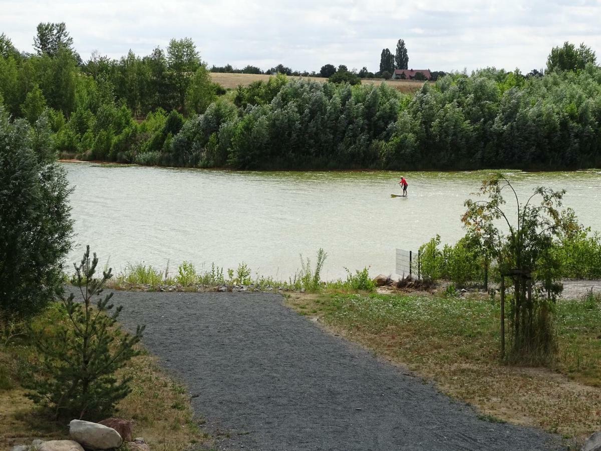 Feriendomizil Am Stoermthaler See, Lagovida, Leipziger Neuseenland, Grosspoesna, Privatstrand エクステリア 写真